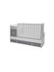 Lorelli Polymorphe Babybett Trend Plus Weiß/Stone Grey mit Matratze & Schublade