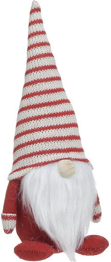 Inart Illuminated Christmas Fabric Figure Dwarf Red Height 25cm