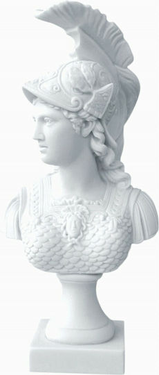 Decorative Bust made of Stone Athena Goddess 38cm 1pcs
