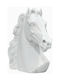 Decorative Horse made of Stone Head 18x17cm 1pcs