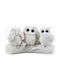 Decorative Owl Figure Made of Stone 5.5x11x12cm