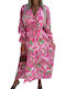 Amely Maxi Dress Wrap Fuchsia