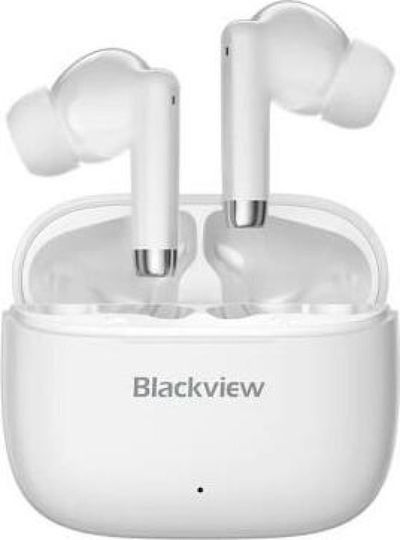 BlackView AirBuds 4 Bluetooth Handsfree Ακουστικά με Αντοχή στον Ιδρώτα και Θήκη Φόρτισης Λευκά