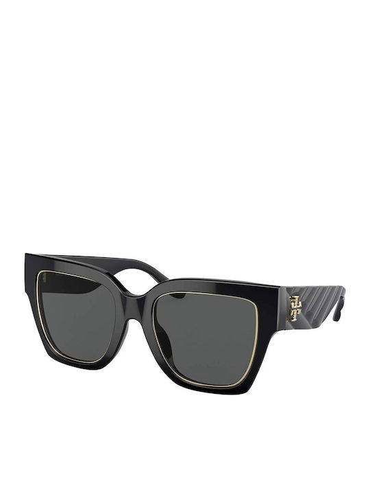 Tory Burch Γυαλιά Ηλίου Μαύρα με Κοκκάλινο Σκελετό Tory Burch Γυαλιά Ηλίου Μαύρα με Κοκκάλινο Σκελετό