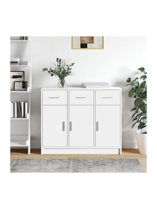 Wooden Buffet White L91xW28xH75cm