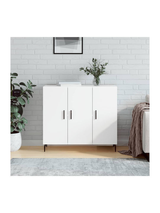 Wooden Buffet White L90xW34xH80cm