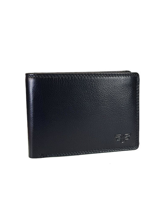 Forest Men's Leather Card Wallet with RFID Black