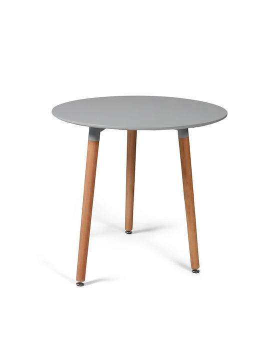 Zora Tisch Küche Holz Gray 80x80x73cm