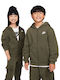 Nike Kinder-Strickjacke mit Kapuze Khaki Nsw Club