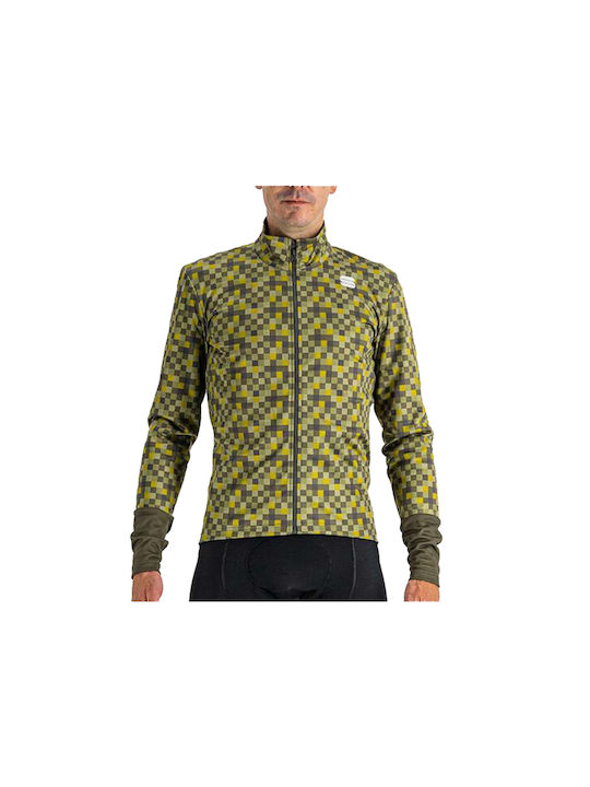 Sportful Pixel Jacket Männer Wasserdicht Fahrrad-Windjacke Langarm Grün