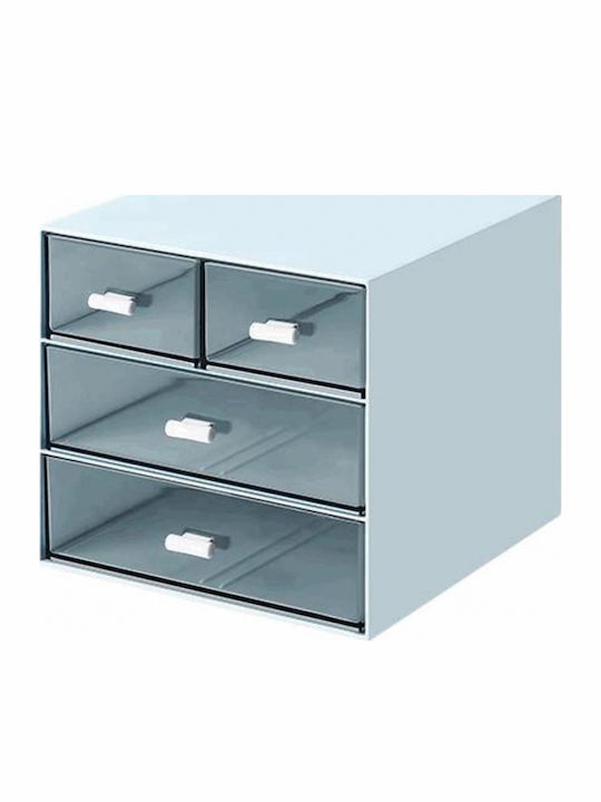Next Cosmetics Organizer With 4 Blue Drawers