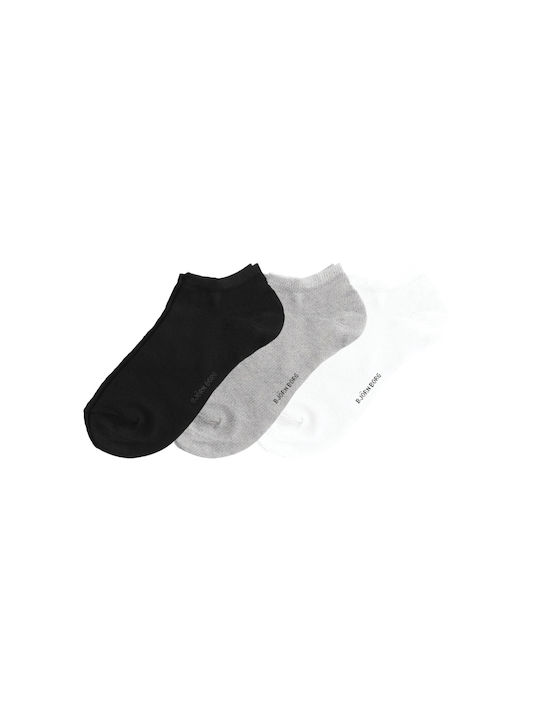 Björn Borg Ανδρικές Μονόχρωμες Κάλτσες Πολύχρωμες 3Pack