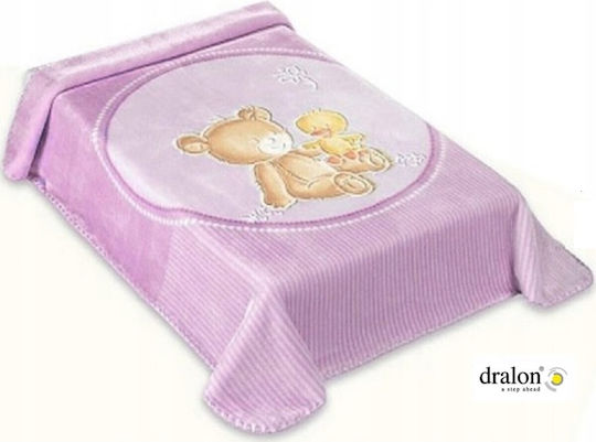 Belpla Pătură Spania Pepinieră Swaddling pături Dralon 549 Catifea Lila 80x110cm