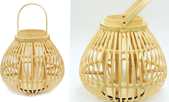 Paperpack Net Laterne Bamboo Braun 33x41x41cm 1Stück