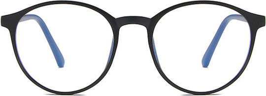 Techsuit Techsuit Women's Blue Light Blocking Glasses In Black Colour