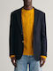 Men's Winter Suit Jacket Slim Fit Blue