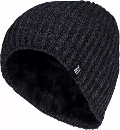 Beanie Ανδρικός Σκούφος Πλεκτός Dark Grey