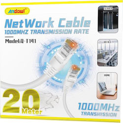 Andowl Q-T141 U/UTP Cat.5e Καλώδιο Ethernet 20m Λευκό Andowl Q-T141 U/UTP Cat.5e Καλώδιο Ethernet 20m Λευκό