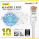 Andowl U/UTP Cat.5e (Gigabit) Καλώδιο Δικτύου Ethernet 10m Λευκό