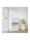 Wooden Shoe Organizer with 3 Shelves White 59x17x108cm