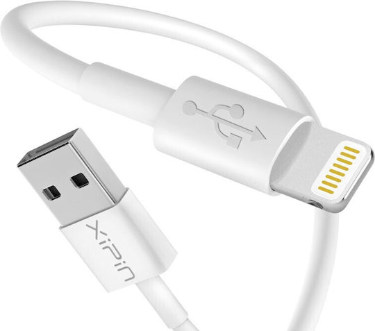 Xipin L100 Редовна USB-A към Lightning кабел Бял 2м