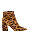 Leather Women's Ankle Boots Brown