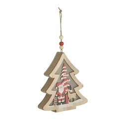 Illuminated Christmas Decorative Tree 14cm Beige