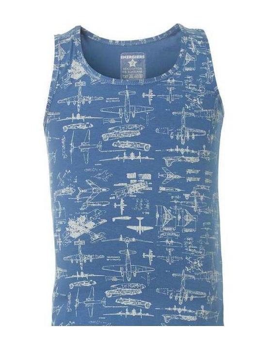 Energiers Kids Tank Top Tank Top Blue 1pcs 39-2188