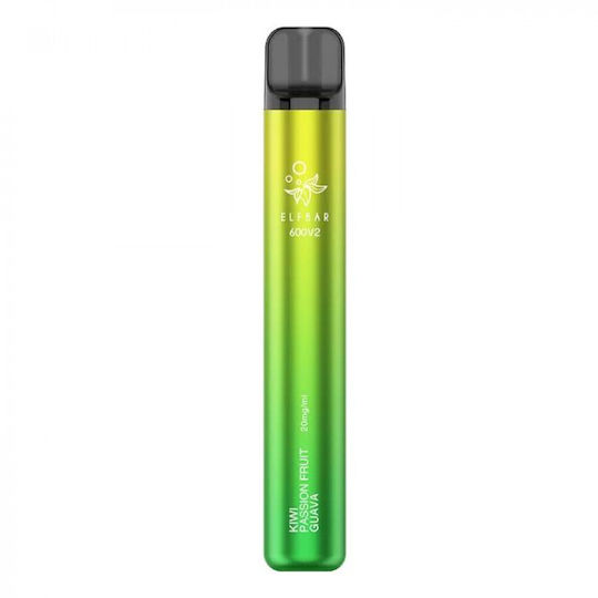 Elf Bar 600 V2 Țigară Electronică de unică folosință 600 Inhalări Kiwi Passion Fruit Guava 2ml 20mg