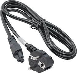 Jasper IEC C5 - Schuko Кабел 1.5м Черен Jasper IEC C5 - Schuko Кабел 1.5м Черен