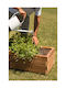 Woodware Planter Box Plastic Brown 80x30x32cm.