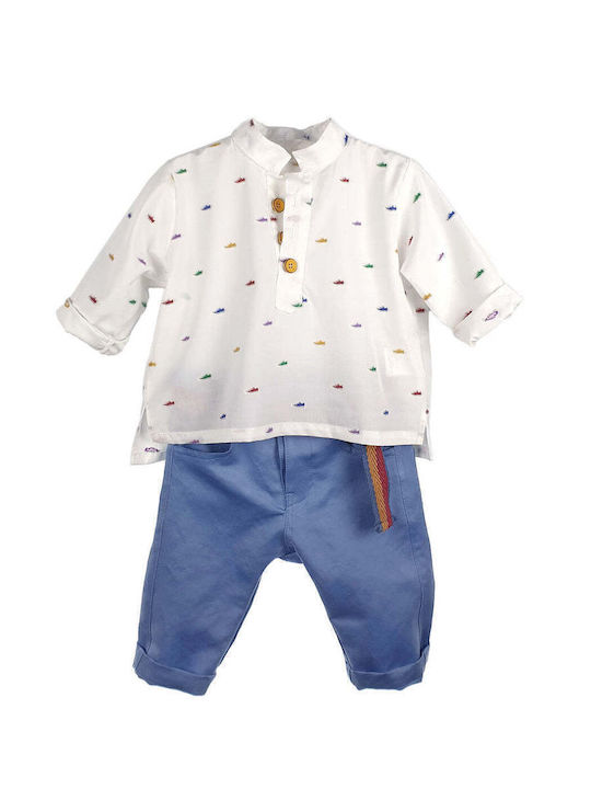 Kinder-Set mit Hose Sommer 3Stück Weiß