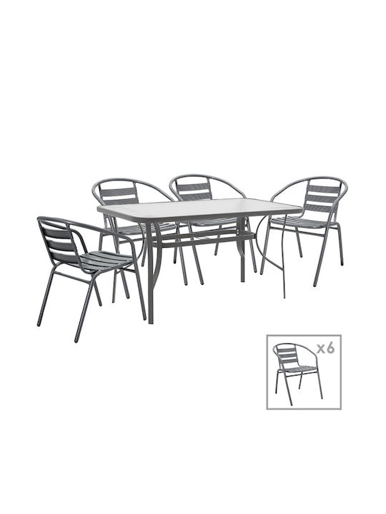 Outdoor Dinning Room Set Ensure-tade Gray 7pcs