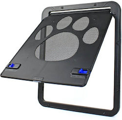 Pet Screen Wooden Gray Door