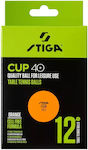 Stiga Cup Ping Pong Balls 12pcs