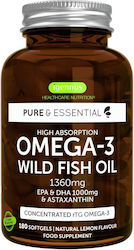 iGennus Omega 3 Wild Fish Oil Ιχθυέλαιο 1000mg 180 μαλακές κάψουλες