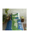 Nima Kids Duvet Single with Microfiber Filling Crocodile Blue 160x240cm