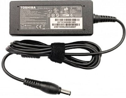 Toshiba Φορτιστής Laptop 45W 19V 2.37A για Toshiba με Αποσπώμενο Καλώδιο Τροφοδοσίας