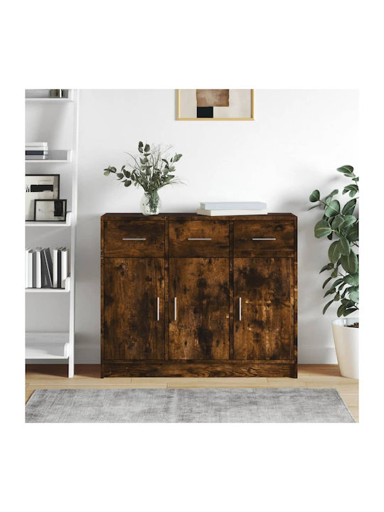 Sideboard Wooden Καπνιστή Δρυς 91x28x75cm