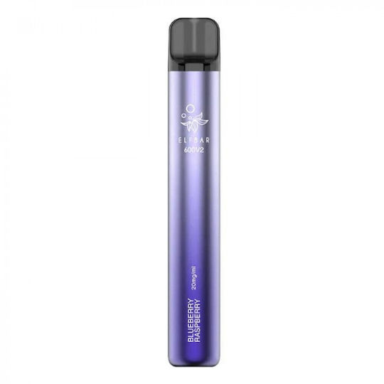 Elf Bar 600 V2 Disposable Electronic Cigarette 600 Puffs Blueberry Raspberry 2ml 20mg