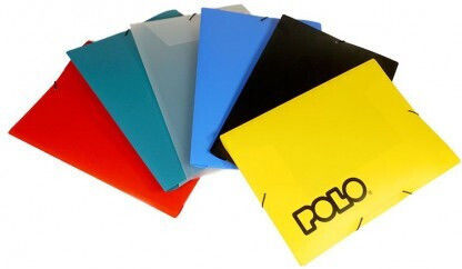 Polo Folder with Rubber Band and Ears for Paper B5 (Μiscellaneous colours)