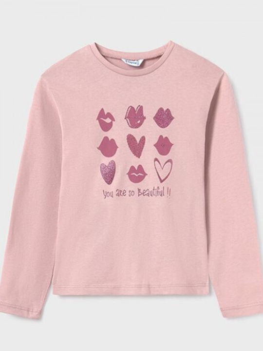 Mayoral Kids Blouse Long Sleeve Pink