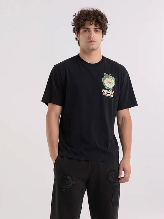 Franklin & Marshall Ανδρικό T-shirt Κοντομάνικο Μαύρο
