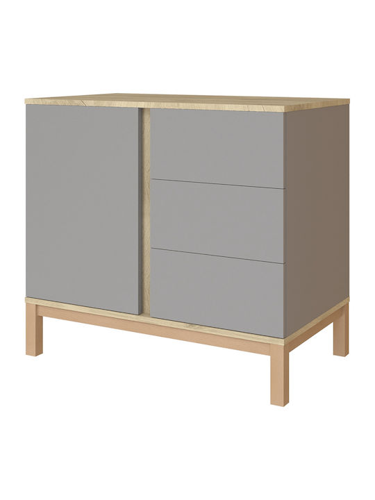 Schimbător pentru Bebeluși-Mobilier Gri 96x58x88cm