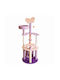 Scratching Post Cat Trees Purple 58x50x128cm