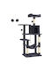 Feandrea Scratching Post Cat Trees Gray 5 levels 55x45x143cm