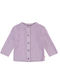 Babyface Girls Knitted Cardigan with Buttons Purple