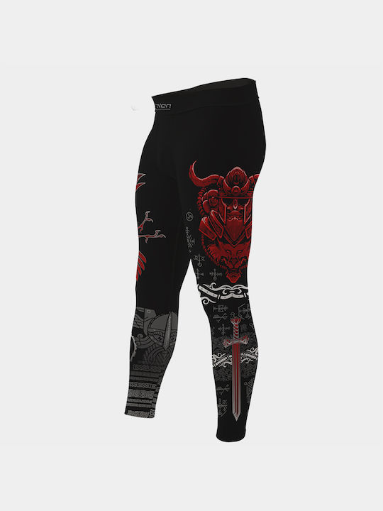 Athlon Lang Männer Kampfsport Leggings Schwarz