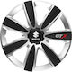 Versaco Set Capace de Roți Auto Gtx 14" Compatibilitate Suzuki 4 Bucăți Negre