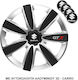 Versaco Car Hubcap Set Gtx with Suzuki Emblem 14" 4pcs Black